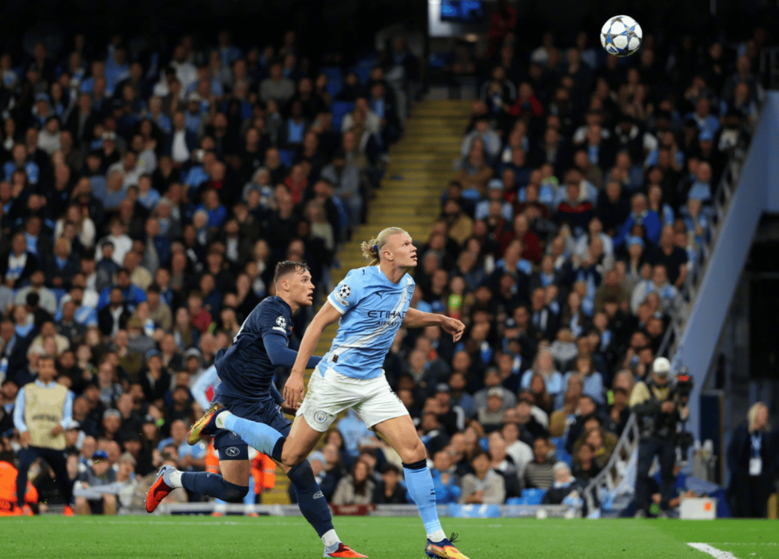 红牌!曼城掀翻意甲领头羊,哈兰德连场破门,德布劳内失望下场